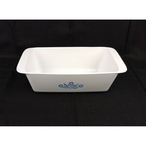 Corning Ware Blue Cornflower Bread Loaf Pan Baking Dish P-315-B 2 QT 9x5x3 USA‎